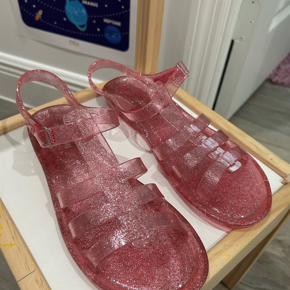Glittery Pink Sandals